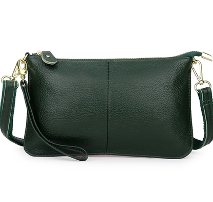 Genuine Leather Candy Color Day Clutches & Crossbody Bags