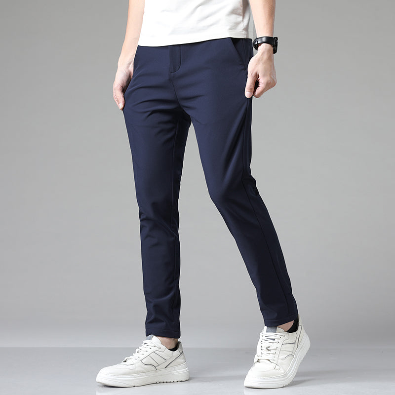 Slim Fit Versatile Suit Pants for Men with Small Feet