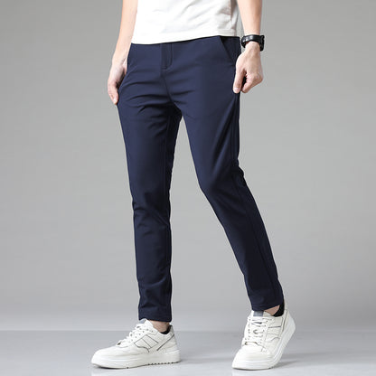 Slim Fit Versatile Suit Pants for Men with Small Feet