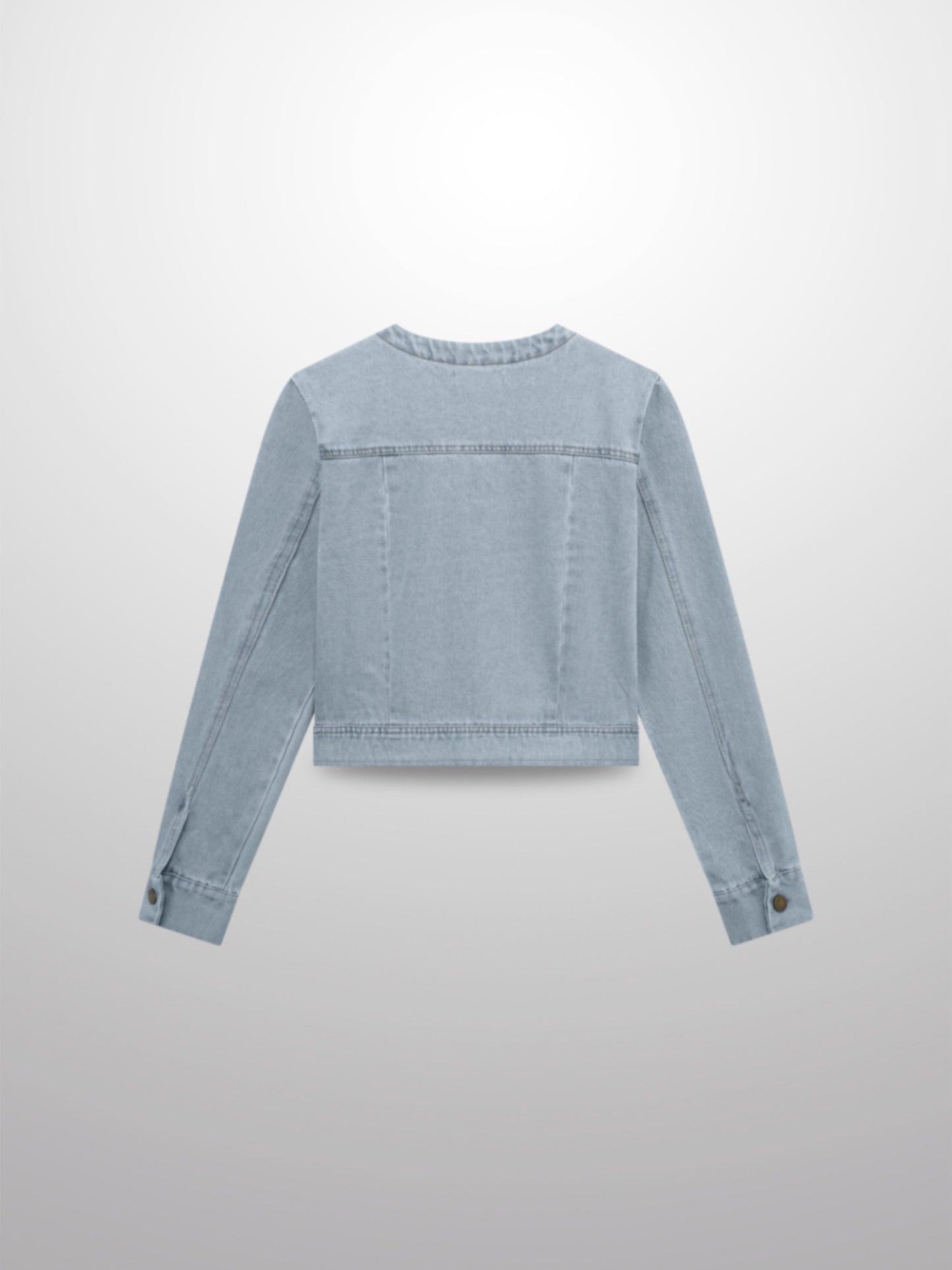 Denim Bomber Jacket-Blue