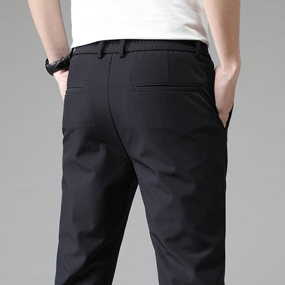 Slim Fit Versatile Suit Pants for Men with Small Feet