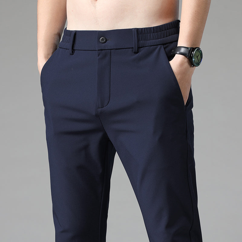 Slim Fit Versatile Suit Pants for Men with Small Feet