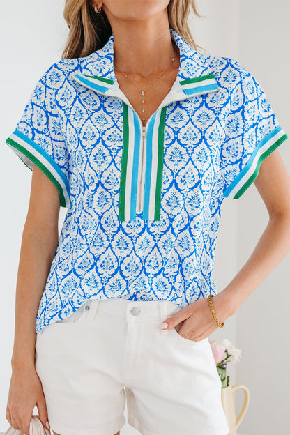 Jade Sleeve Summer Blouse Top