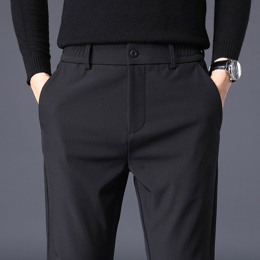 Slim Fit Versatile Suit Pants for Men with Small Feet