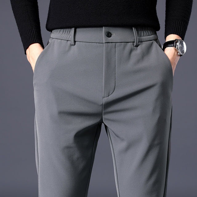 Slim Fit Versatile Suit Pants for Men with Small Feet