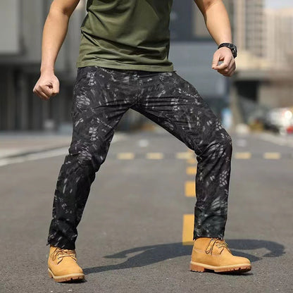 Outdoor Multi-Pocket Waterproof Cargo Pants for Men