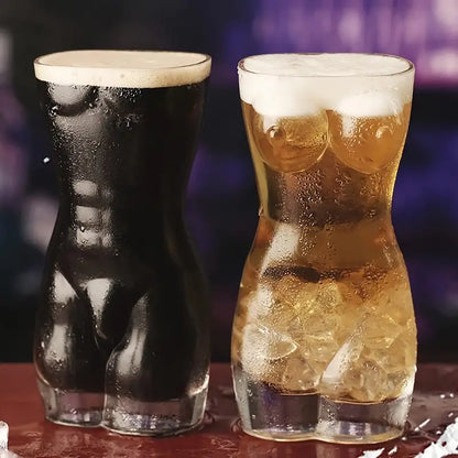 Body-Shaped Wine Glass, Transparent Beer Cup, Creative Drinkware