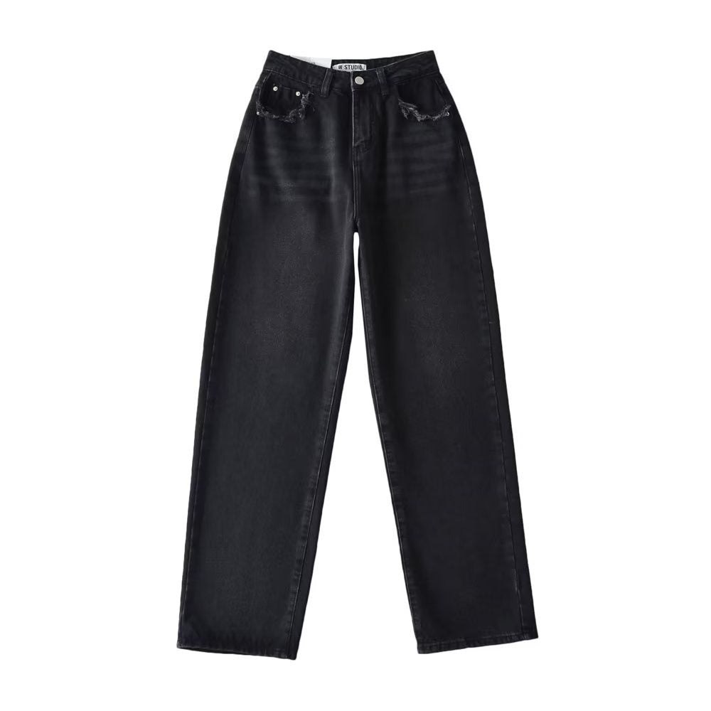 High-Waisted Straight Jeans for Women