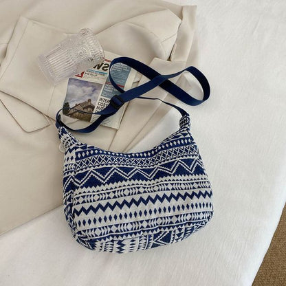 Geometric Pattern Women's Tote Bag with Large Capacity