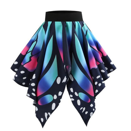 Elegant Vintage Print Slim Skirt for Women
