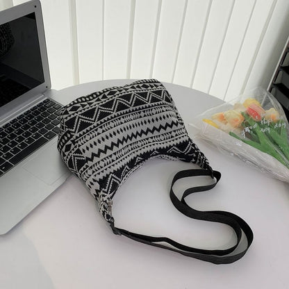 Geometric Pattern Women's Tote Bag with Large Capacity