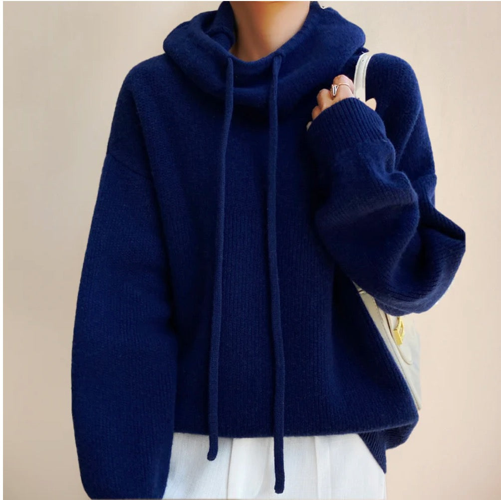 Women's Merino Wool Turtleneck Sweater (One Piece)