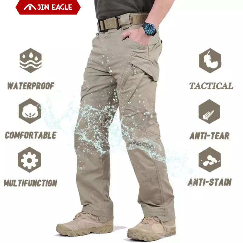 Outdoor Multi-Pocket Waterproof Cargo Pants for Men