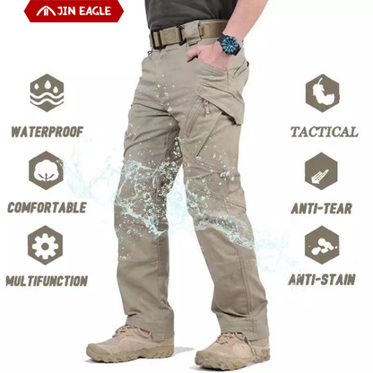 Outdoor Multi-Pocket Waterproof Cargo Pants for Men