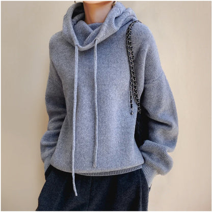Women's Merino Wool Turtleneck Sweater (One Piece)