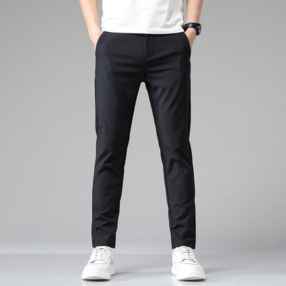 Slim Fit Versatile Suit Pants for Men with Small Feet
