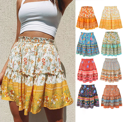 Printed Half Skirt for Women