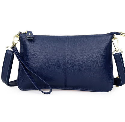 Genuine Leather Candy Color Day Clutches & Crossbody Bags