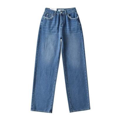High-Waisted Straight Jeans for Women