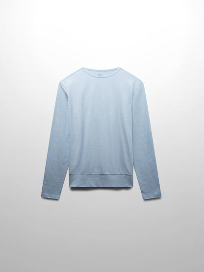 Crew Bomber Tee-Light Blue