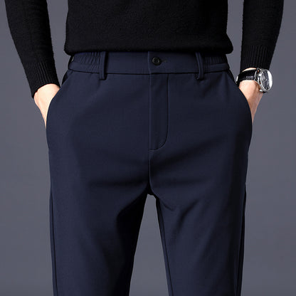 Slim Fit Versatile Suit Pants for Men with Small Feet