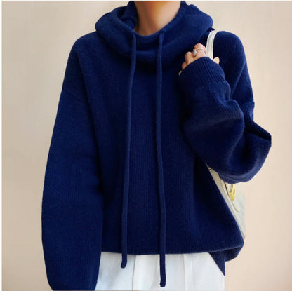 Women's Merino Wool Turtleneck Sweater (One Piece)