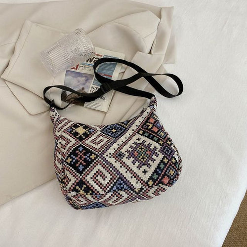 Geometric Pattern Women's Tote Bag with Large Capacity