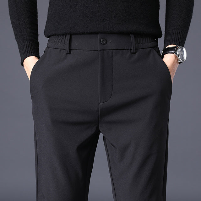 Slim Fit Versatile Suit Pants for Men with Small Feet