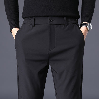 Slim Fit Versatile Suit Pants for Men with Small Feet