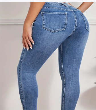 High Waist Slimming Denim Pants for Women