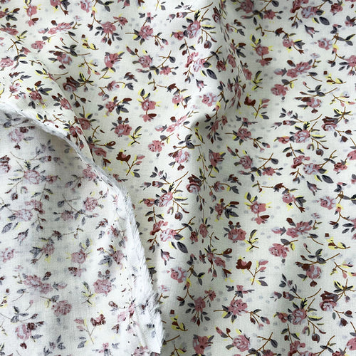 Fresh Floral Rayon Fabric for Spring and Summer Dresses