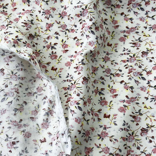 Fresh Floral Rayon Fabric for Spring and Summer Dresses