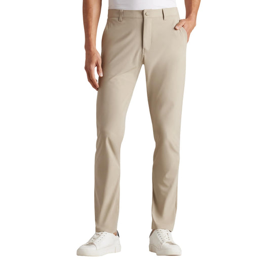 Rhone Commuter Pants for Men Slim-Fit Mens Dress Pants Machine Washable Wrinkle Resistant Stretch Casual Pants Khaki W36-27L