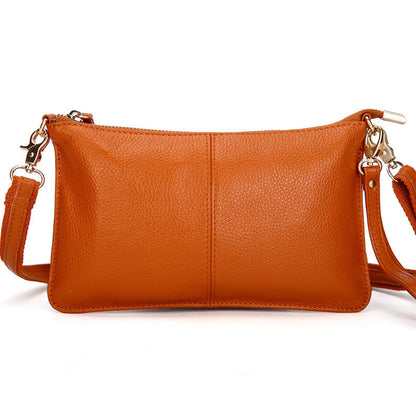 Genuine Leather Candy Color Day Clutches & Crossbody Bags