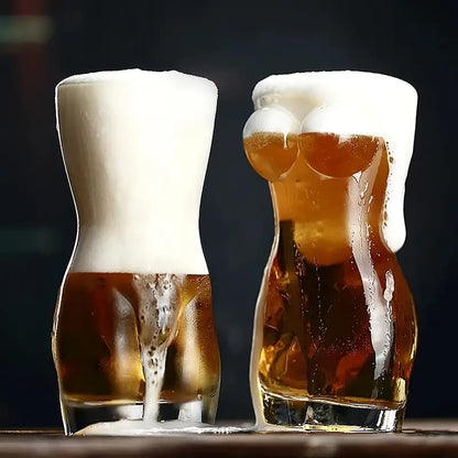 Body-Shaped Wine Glass, Transparent Beer Cup, Creative Drinkware