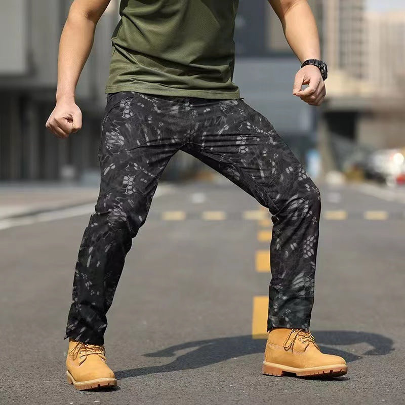 Outdoor Multi-Pocket Waterproof Cargo Pants for Men