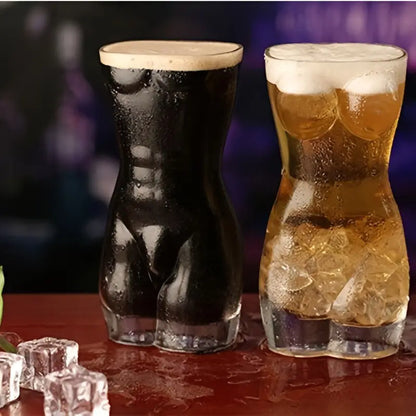 Body-Shaped Wine Glass, Transparent Beer Cup, Creative Drinkware
