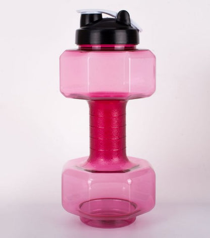 Dumbbell Shaped Water Bottle for Fitness and Outdoor Use