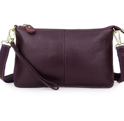 Genuine Leather Candy Color Day Clutches & Crossbody Bags