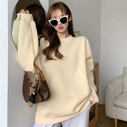 Weiyi Women's Blue Pullover Long Sleeve Chic Top