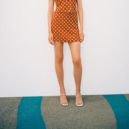 All-Match Women's Summer Geometric Pattern Skirt