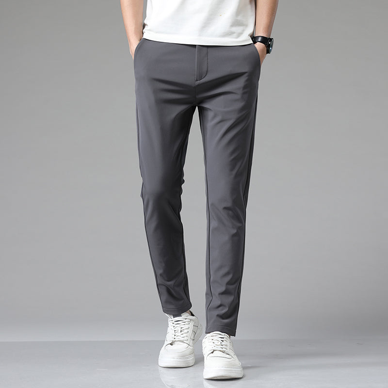 Slim Fit Versatile Suit Pants for Men with Small Feet