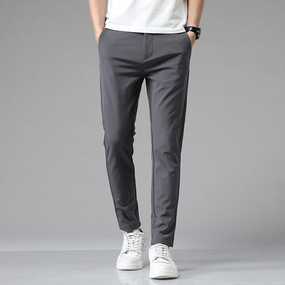 Slim Fit Versatile Suit Pants for Men with Small Feet