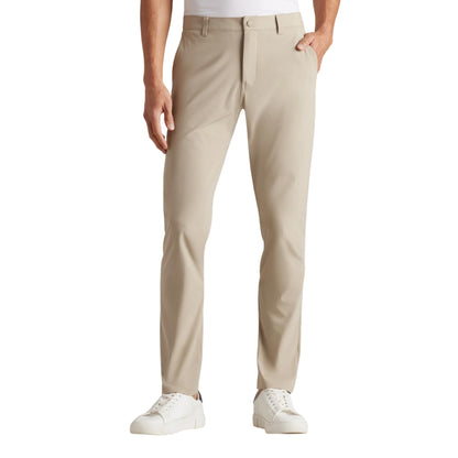 Rhone Commuter Pants for Men Slim-Fit Mens Dress Pants Machine Washable Wrinkle Resistant Stretch Casual Pants Khaki W36-27L