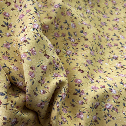 Fresh Floral Rayon Fabric for Spring and Summer Dresses