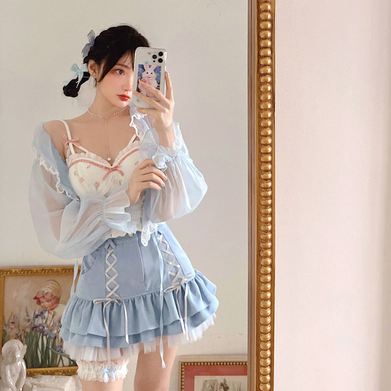 High Waist Denim Skirt for Women
