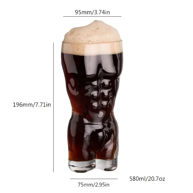 Body-Shaped Wine Glass, Transparent Beer Cup, Creative Drinkware