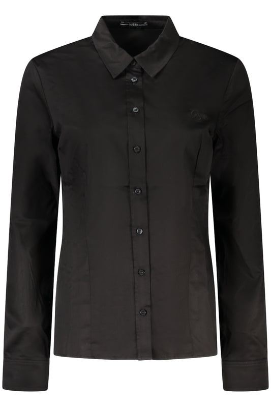 GUESS JEANS LONG SLEEVE SHIRT WOMEN BLACK